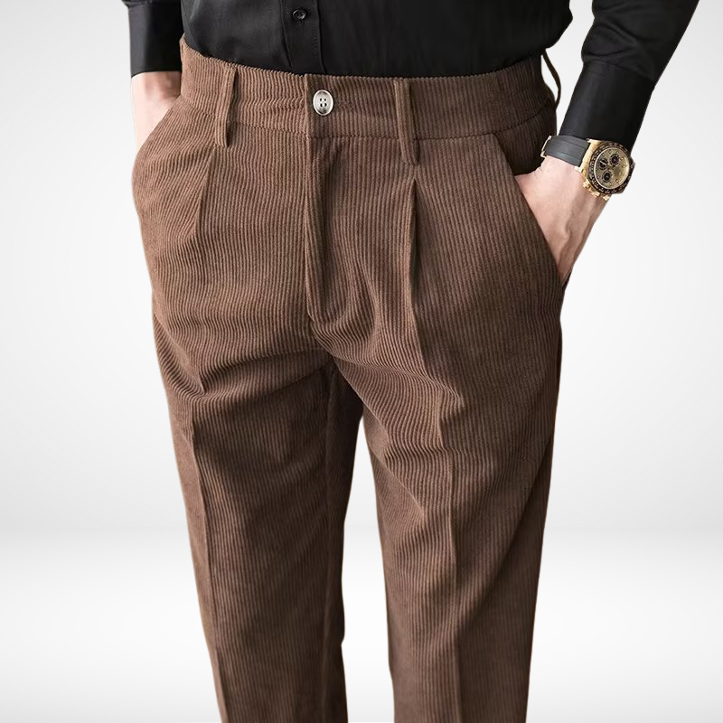 Calça Masculina de Cotelê