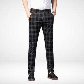 Calça Casual Masculina Plaid