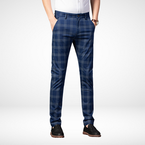 Calça Casual Masculina Plaid