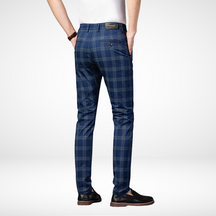 Calça Casual Masculina Plaid