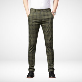 Calça Casual Masculina Plaid